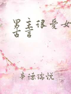 男主很爱女主的古言