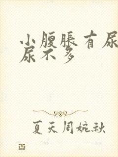 小腹胀有尿意却尿不多