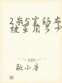 2米5宽的布做被罩用多少米布