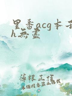 里番acg本子h无尽