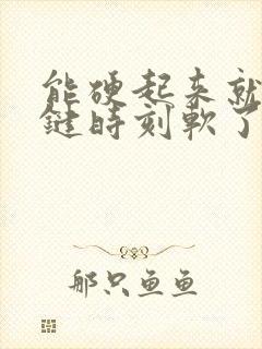 能硬起来就是关键时刻软了