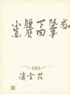 小腹下坠感尿频怎么回事