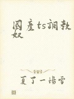 国产ts调教男奴