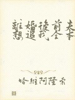 离婚后前夫总是想追我全本免费