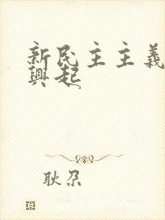 新民主主义革命兴起