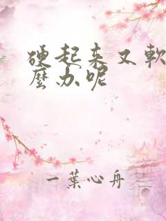 硬起来又软了怎么办呢