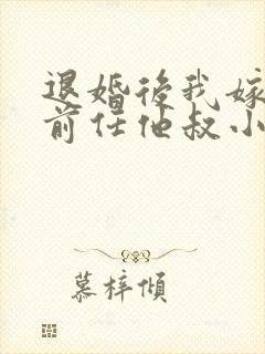 退婚后我嫁给了前任他叔小说