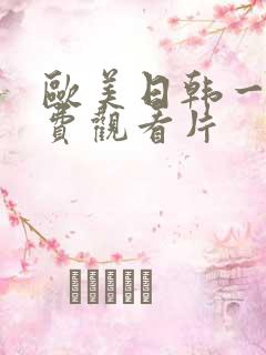 欧美日韩一级免费观看片