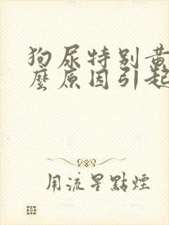 狗尿特别黄是什么原因引起的