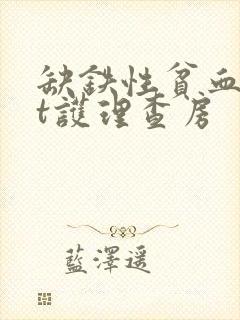 缺铁性贫血ppt护理查房