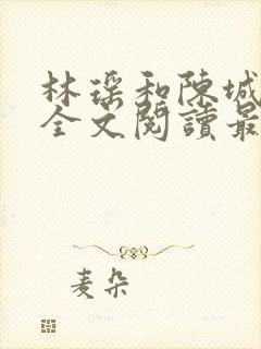 林瑶和陈城小说全文阅读最新章节