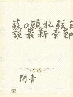 苏o顾北弦的小说最新章节免费阅读