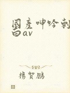 国产呻吟刺激对白av