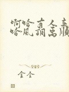 啊哈有人来了啊哈风调禹顺