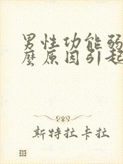 男性功能弱是什么原因引起的