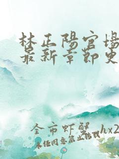 林正阳官场小说最新章节更新时间