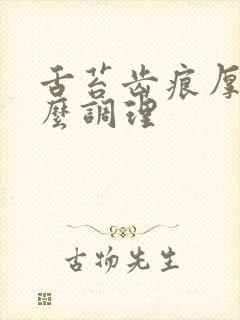 舌苔齿痕厚腻怎么调理