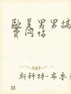 欧美男男搞基免费网站