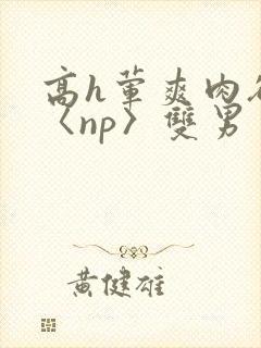 高h荤爽肉欲文〈np〉双男