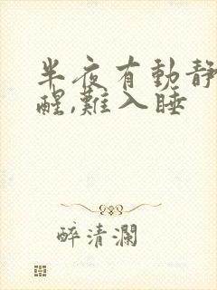 半夜有动静容易醒,难入睡