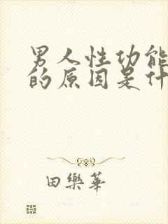 男人性功能衰退的原因是什么