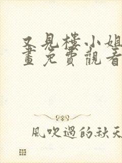 又见楼小姐的漫画免费观看