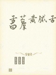 舌苔黄腻舌苔发白厚