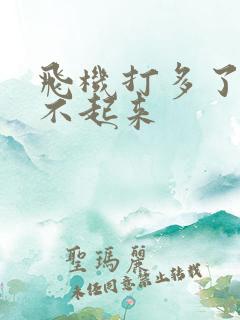 飞机打多了 硬不起来