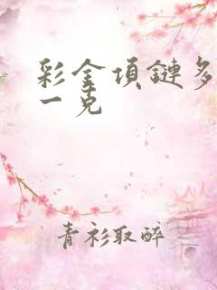 彩金项链多少钱一克