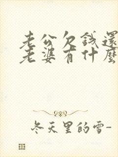 老公欠钱还不上老婆有什么责任