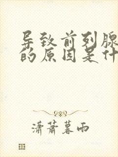 导致前列腺肥大的原因是什么