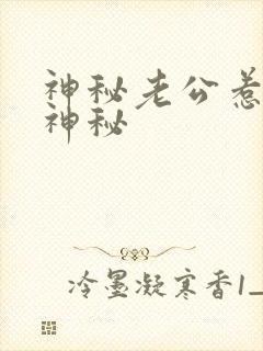 神秘老公惹不得神秘