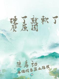 硬了就软了是什么原因