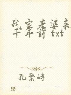 我家老婆来自一千年前 txt