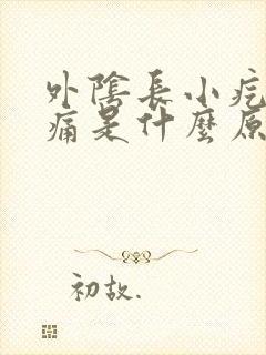 外阴长小疙瘩痒痛是什么原因