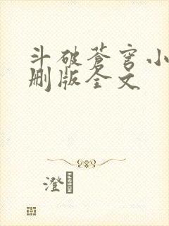 斗破苍穹小说未删版全文