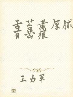 舌苔黄厚腻发白有齿痕