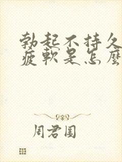 勃起不持久中途疲软是怎么回事