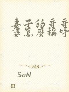 妻子的哥哥的老婆怎么称呼