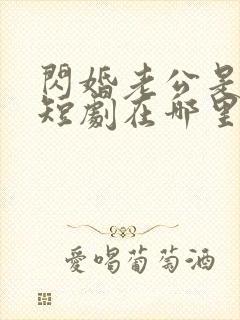 闪婚老公是总裁短剧在哪里免费看