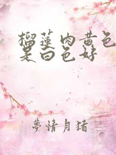 榴莲肉黄色好还是白色好