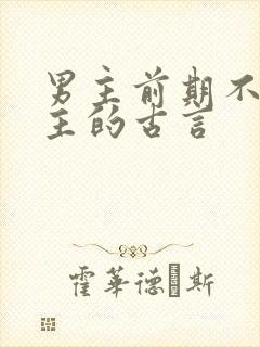 男主前期不爱女主的古言