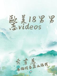 欧美18男男同志videos