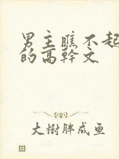 男主瞧不起女主的高干文