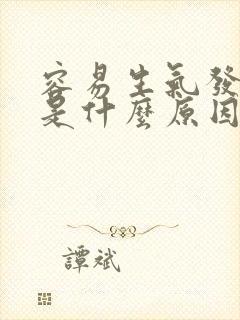 容易生气发脾气是什么原因