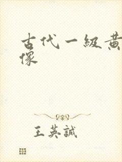 古代一级黄色录像