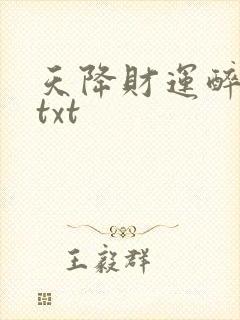 天降财运醉不乖txt