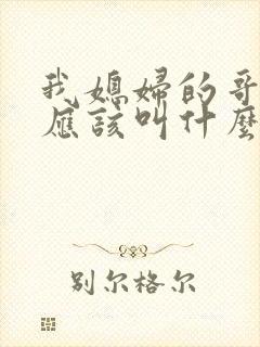 我媳妇的哥哥我应该叫什么