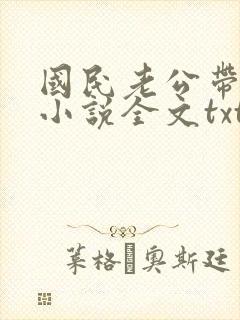 国民老公带回家小说全文txt