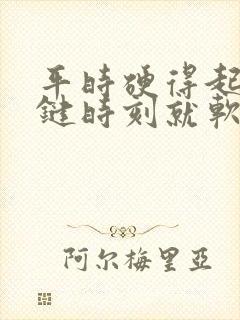 平时硬得起来关键时刻就软了